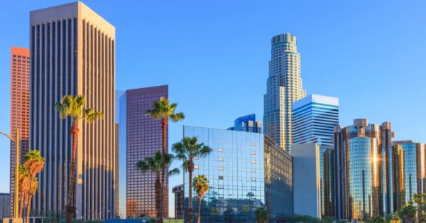 Image of the Los Angeles skyline.