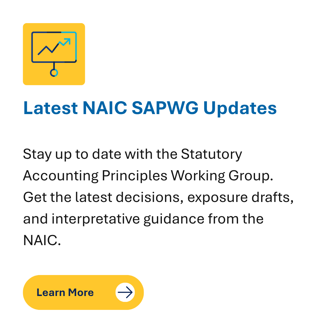 Latest NAIC SAPWG Updates