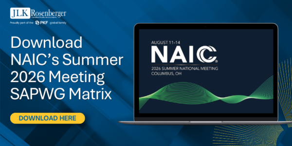 Download NAIC’s Summer 2026 Meeting SAPWG Matrix